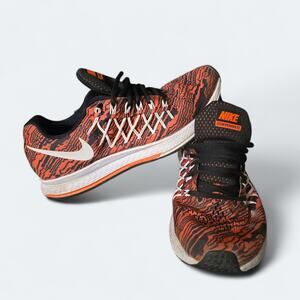 Nike Air Zoom Pegasus 32 Print Total Crimson Black Mens Sneakers Size 9